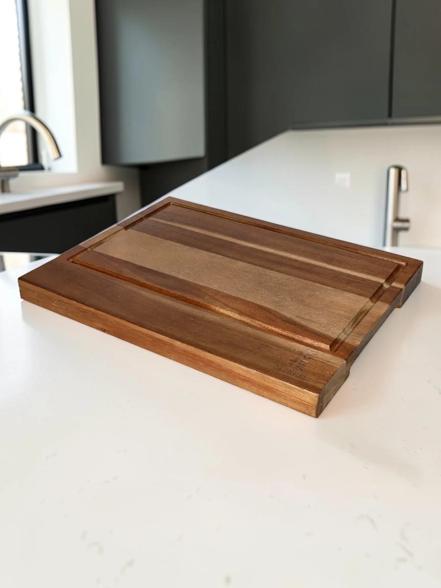 EasyCleanBoard Cutting Board Acacia Wood End Grain 40 x 30 x 3 cm Type 1
